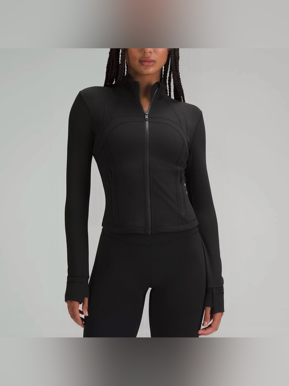 Lululemon Define Cropped Jacket Nulu Black size 4